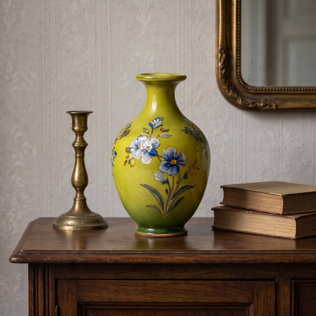 Elegant Vintage Hand-Crafted Ceramic Vase