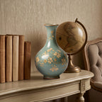 Exquisite Vintage Sage Green Ceramic Vase